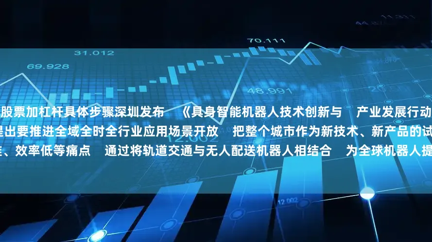 股票加杠杆具体步骤深圳发布    《具身智能机器人技术创新与    产业发展行动计划（2025-2027年）》    并提出要推进全域全时全行业应用场景开放    把整个城市作为新技术、新产品的试验场       基于地铁商户物流    配送难、效率低等痛点    通过将轨道交通与无人配送机器人相结合    为全球机器人提供了新的应用场景    也展现了深圳作为全国科创中心的创新优势    为传统